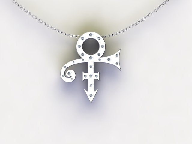Creating a Silver Pendant for a PRINCE fan. A bespoke design.