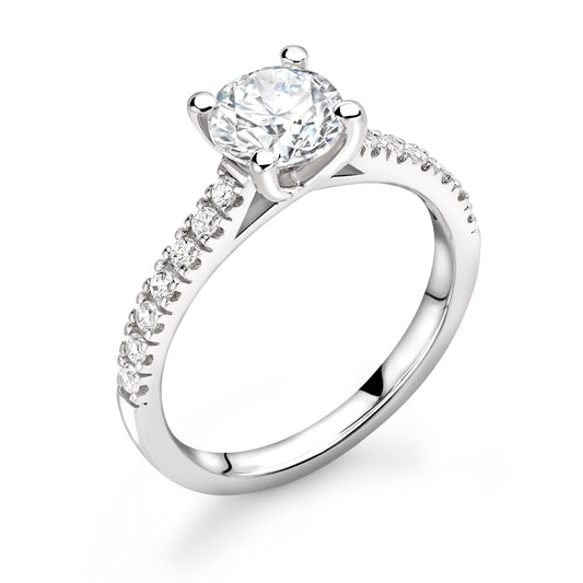 Classic Certificated Diamond - MINED or LAB in a choice of Precious Metals